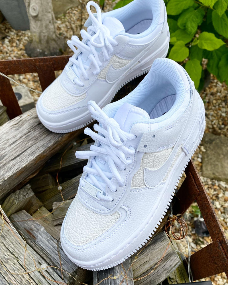 Nike Air Force 1 Shadow • White | Embossed White Louis
