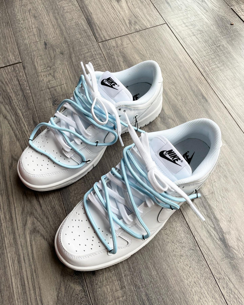 Nike Low Dunks • White | Blue Lace