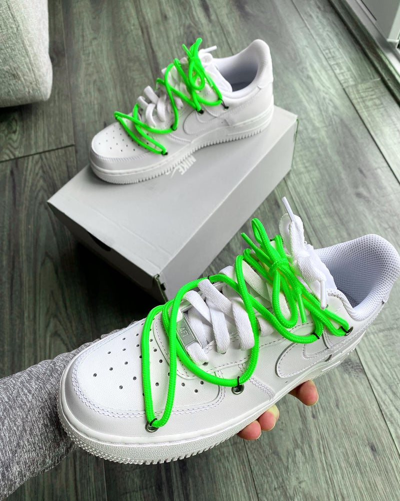 Air Force 1 - White | Off-White Style • Green Lace