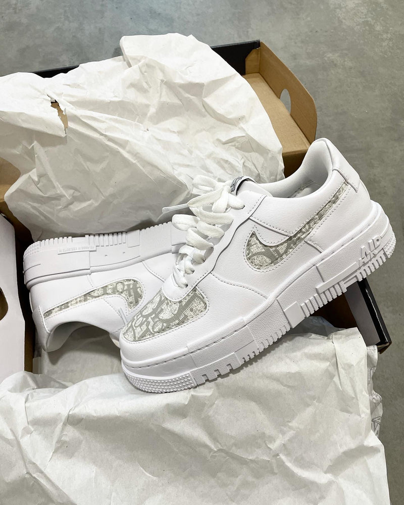 Nike Air Force 1 Pixel • White | Grey CD