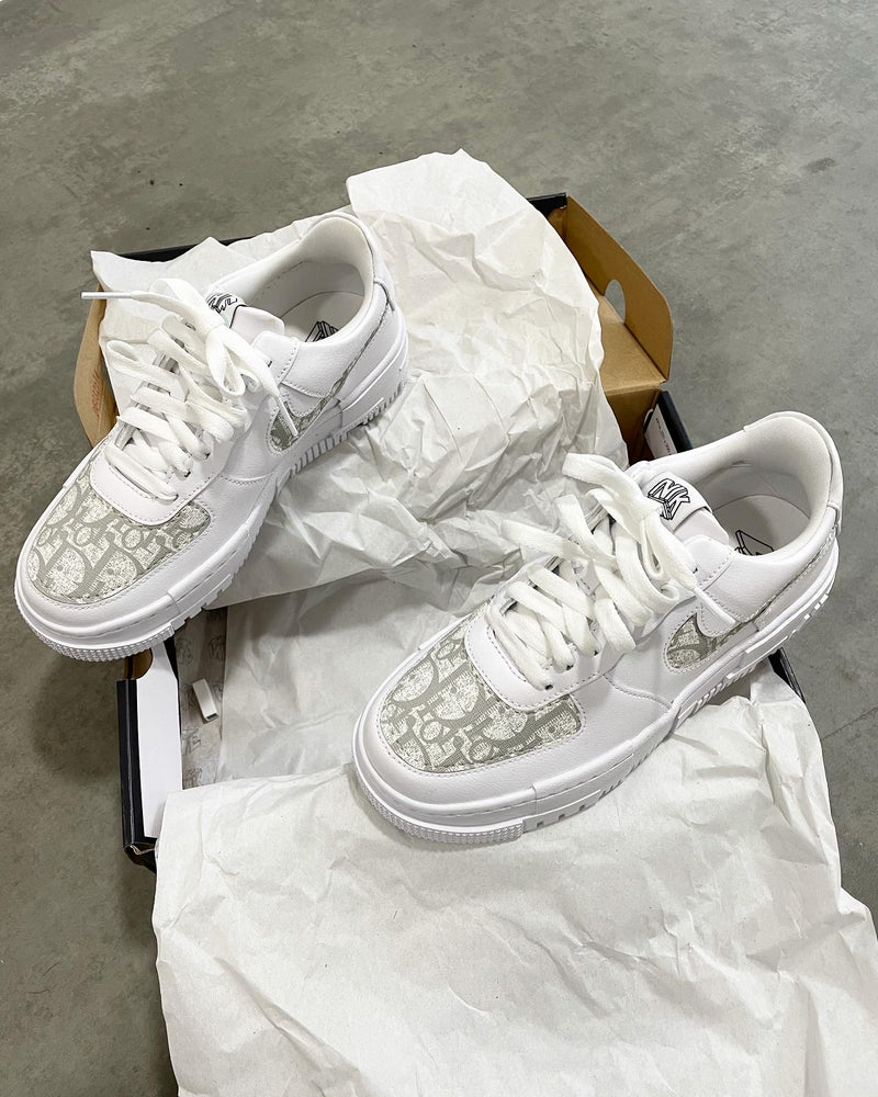 Nike Air Force 1 Pixel • White | Grey CD