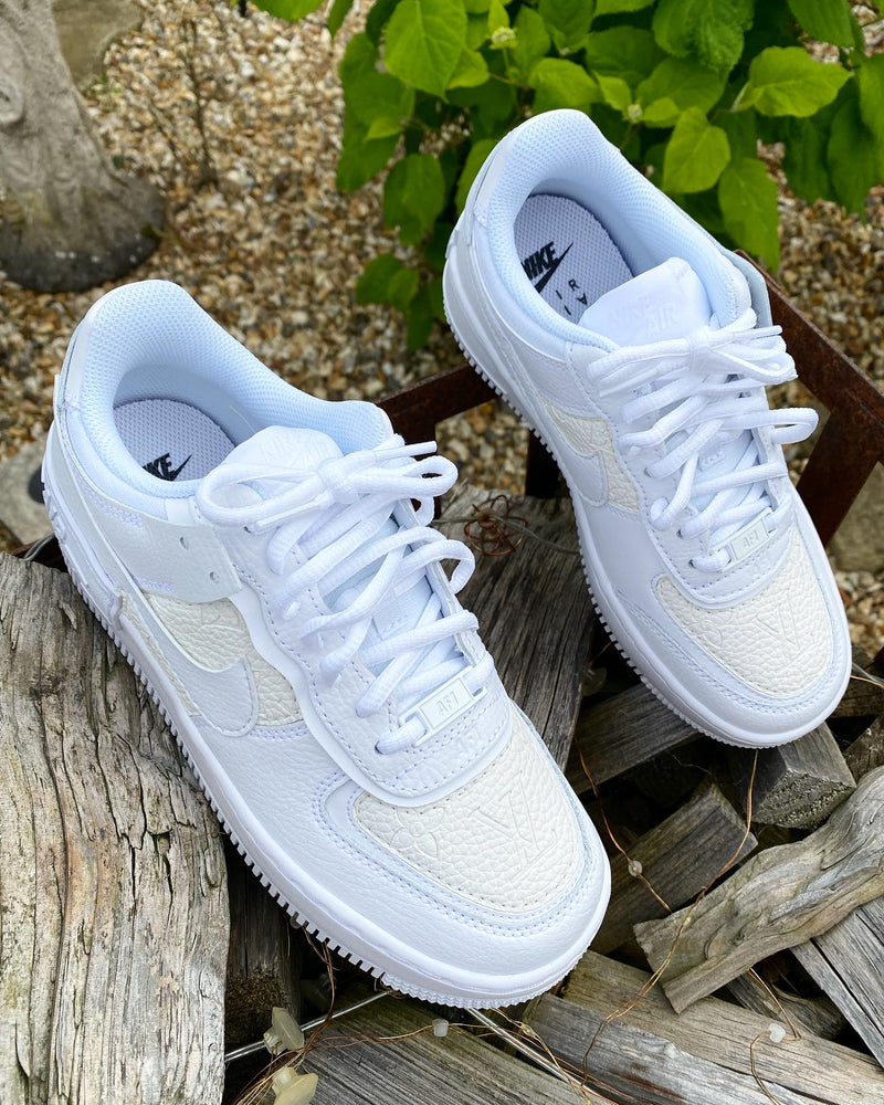 Nike Air Force 1 Shadow • White | Embossed White Louis