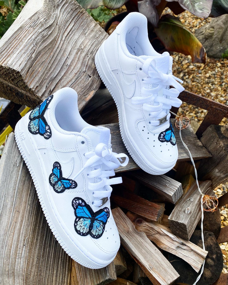 Air Force 1 - White | Baby Blue Butterfly