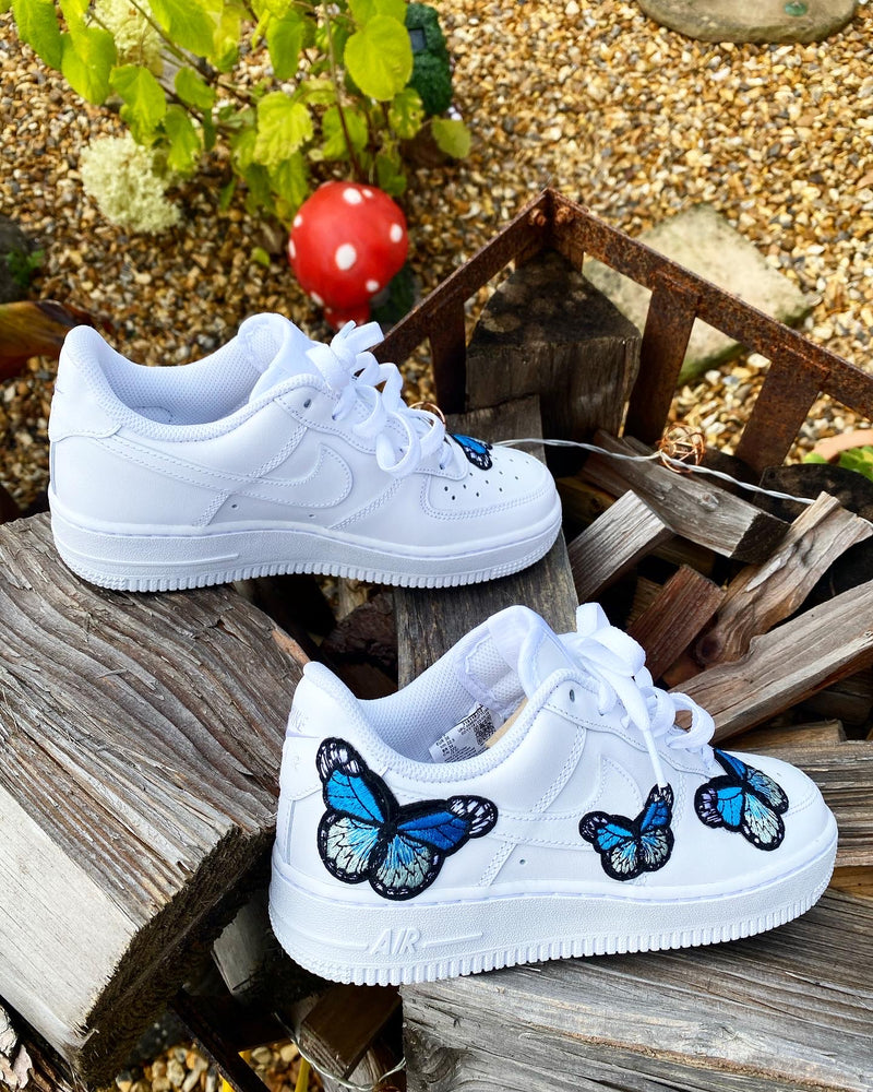 Air Force 1 - White | Baby Blue Butterfly