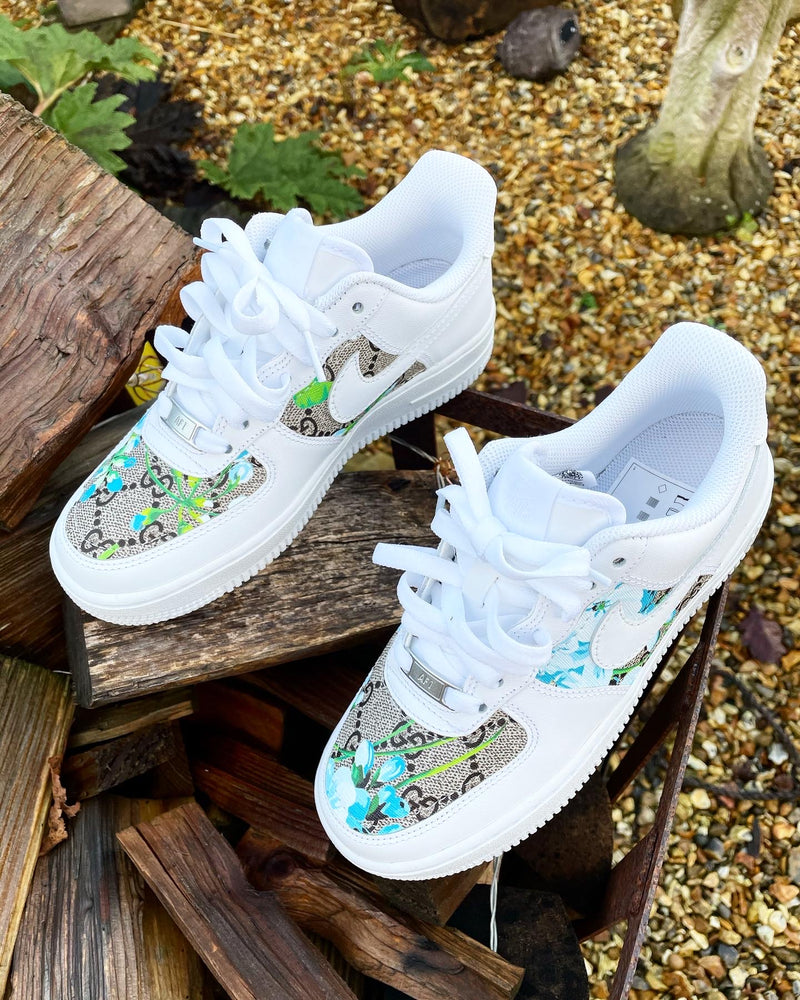 Air Force 1 - White | Blossom Blue Bloom