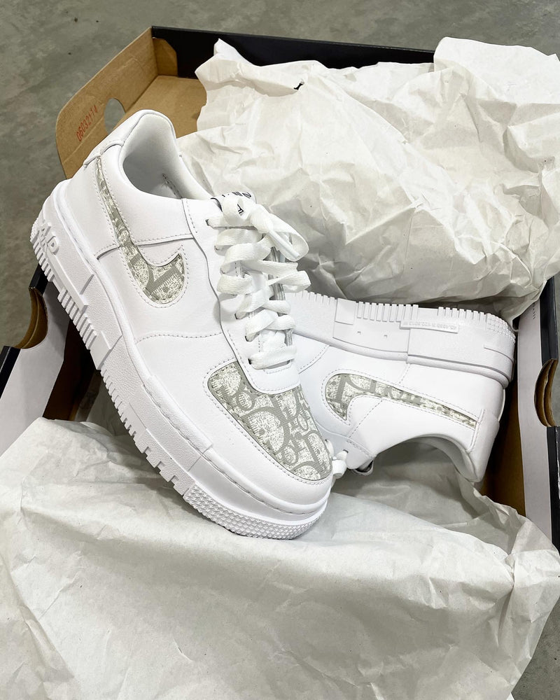Nike Air Force 1 Pixel • White | Grey CD