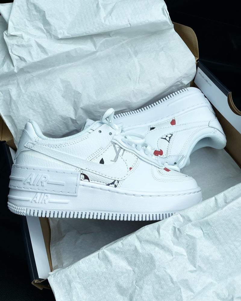 Nike Air Force 1 Shadow • White | Pack of Cards Monogram