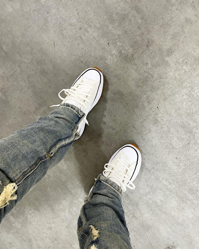 Chuck Taylor All Star Platform Converse Hike Low • White | White Embossed