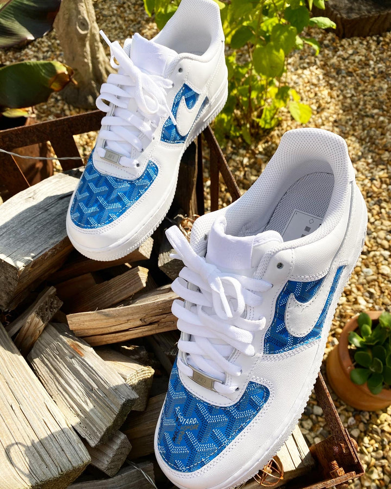 Air Force 1 - White | Blue • Goyard