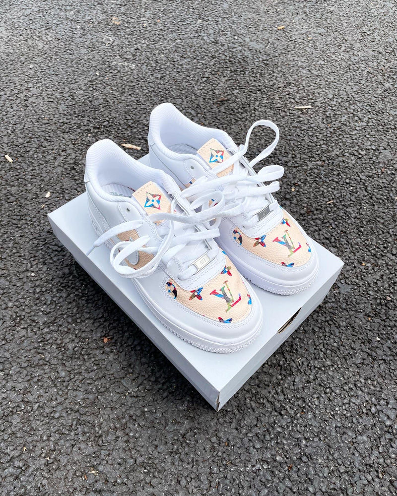 Air Force 1 - White | Beige • Multi-colour Mon
