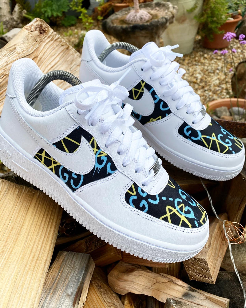 Air Force 1 - White | Blue • Yellow