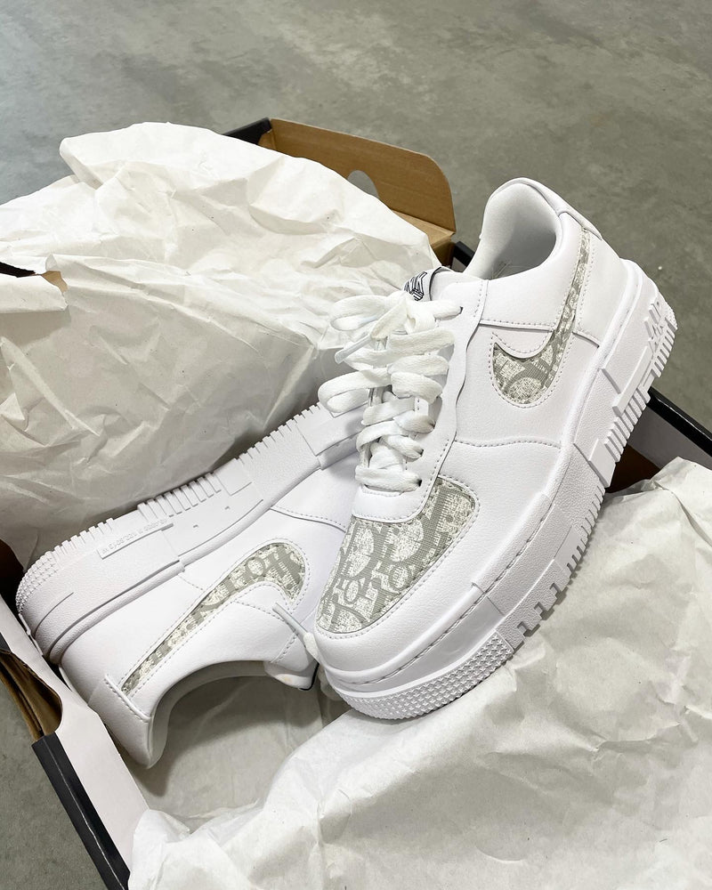 Nike Air Force 1 Pixel • White | Grey CD