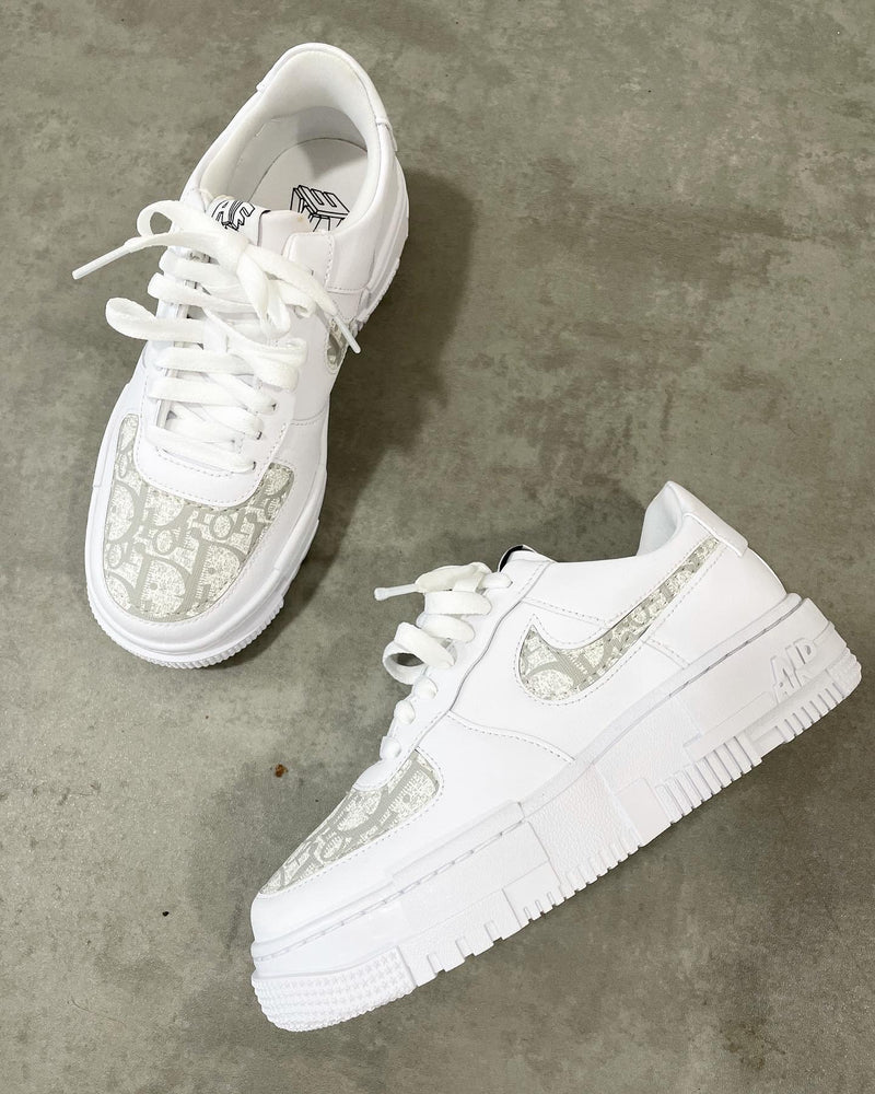 Nike Air Force 1 Pixel • White | Grey CD