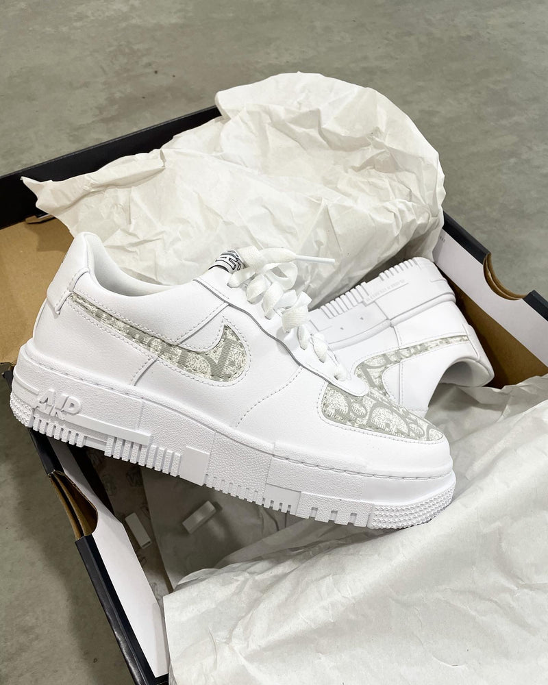 Nike Air Force 1 Pixel • White | Grey CD