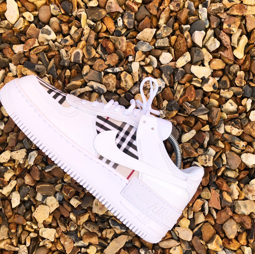 White Burberry AF1 Shadow