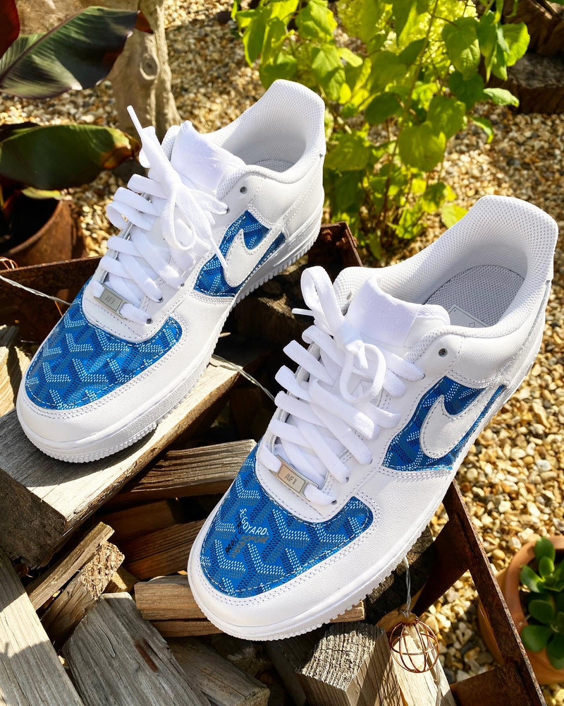 Air Force 1 - White | Blue • Goyard