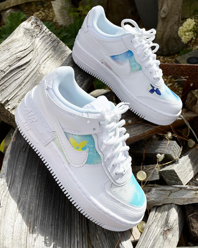Nike Air Force 1 Shadow • White | Watercolour smoke Monogram