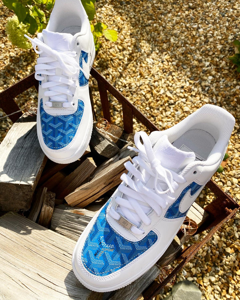 Air Force 1 - White | Blue • Goyard