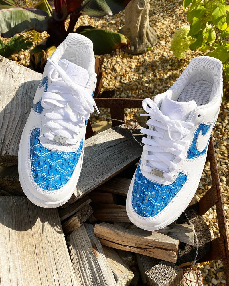 Air Force 1 - White | Blue • Goyard