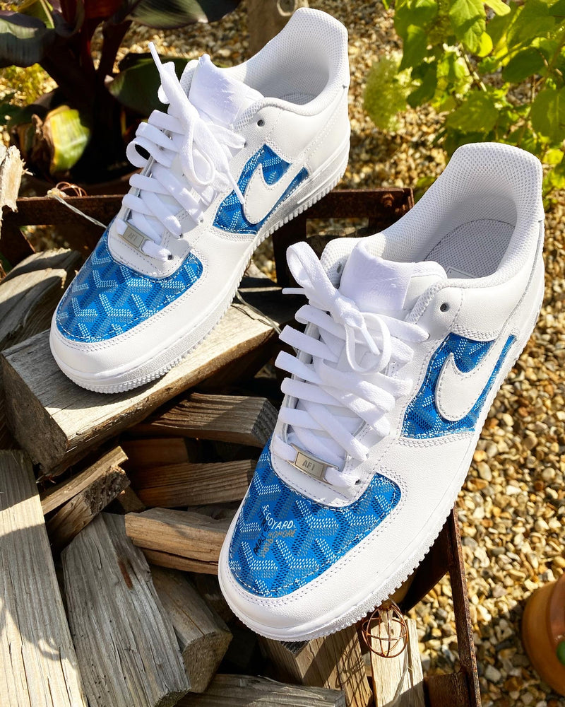 Air Force 1 - White | Blue • Goyard
