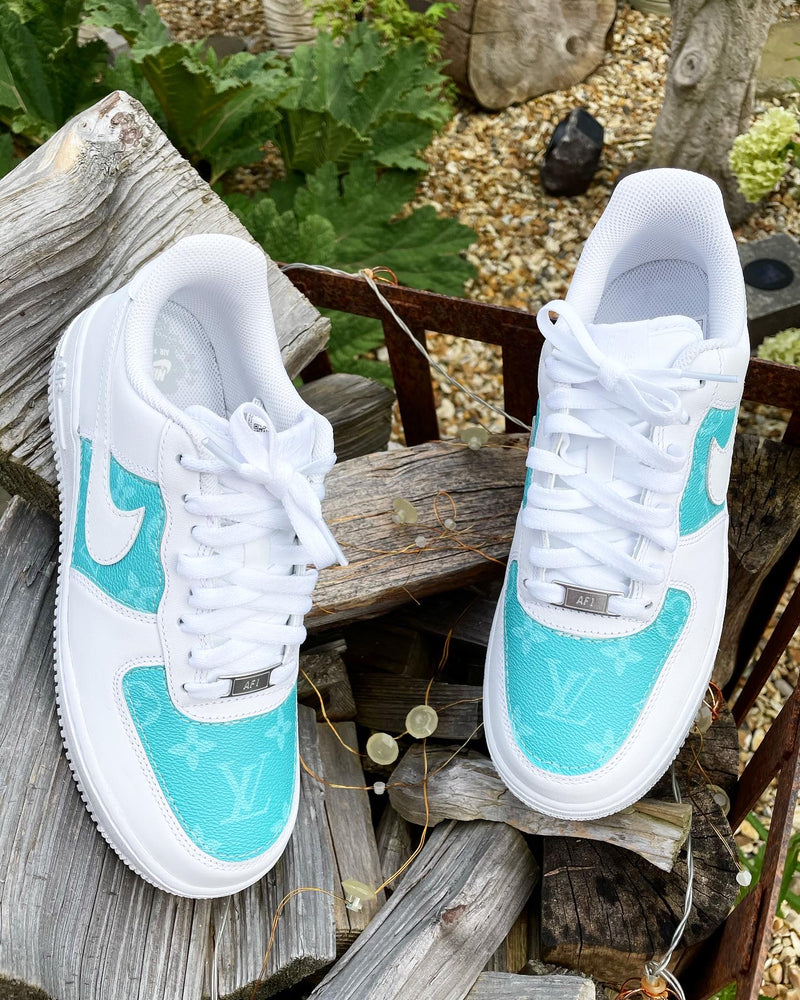 Air Force 1 - White | Turquoise • Mon