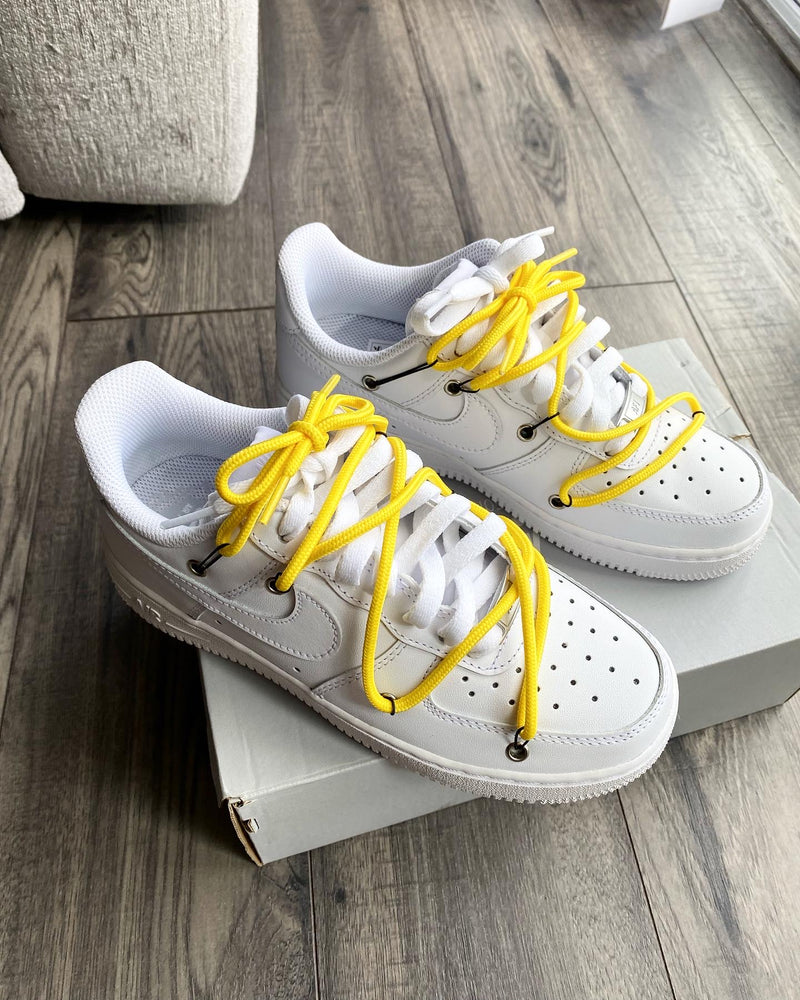 Air Force 1 - White | Off-White Style • Yellow Lace
