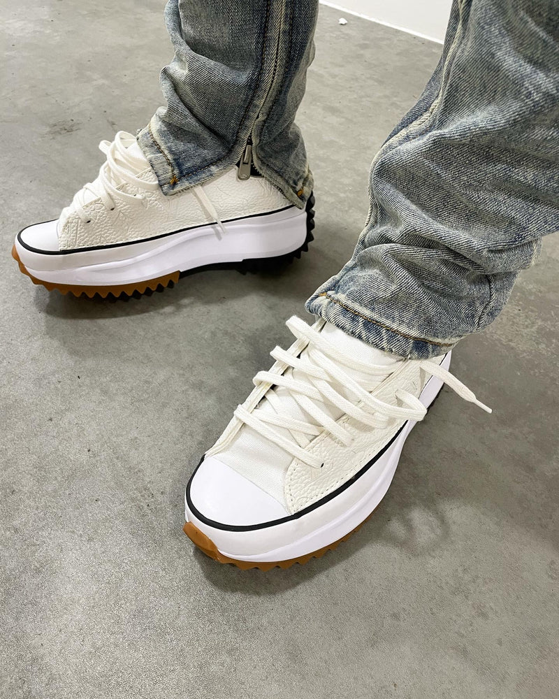 Chuck Taylor All Star Platform Converse Hike Low • White | White Embossed