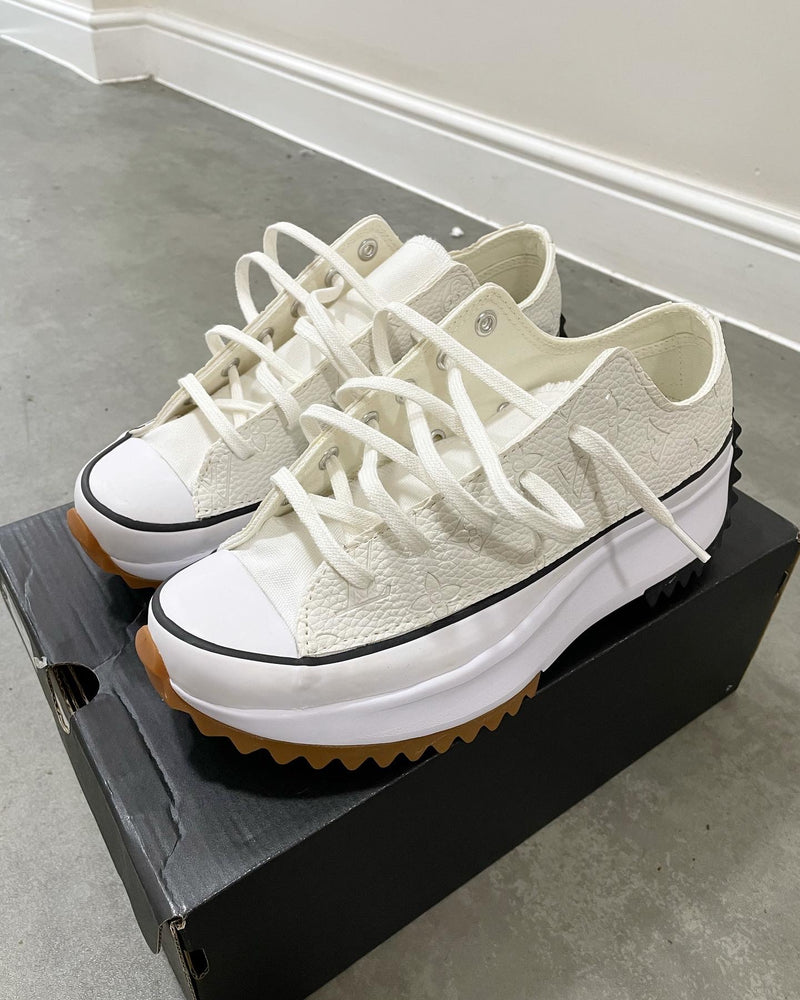 Chuck Taylor All Star Platform Converse Hike Low • White | White Embossed