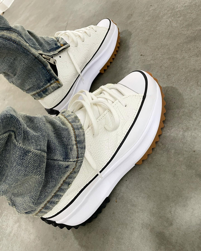 Chuck Taylor All Star Platform Converse Hike Low • White | White Embossed