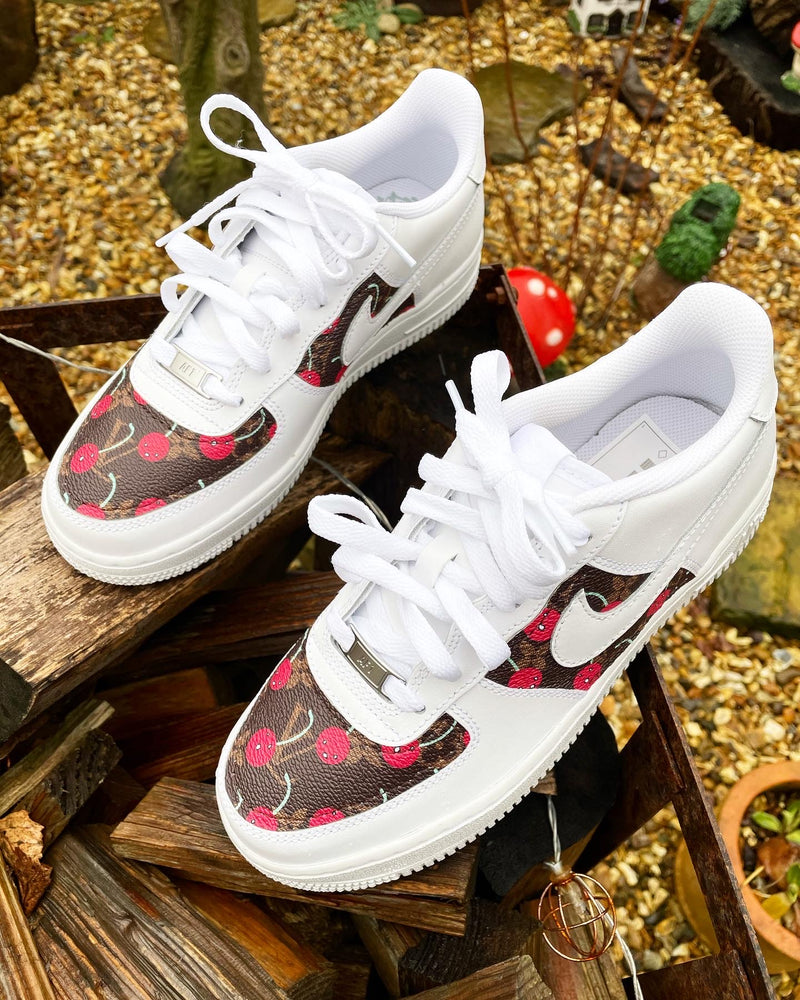 Air Force 1 - White | Cherry • Brown Mon