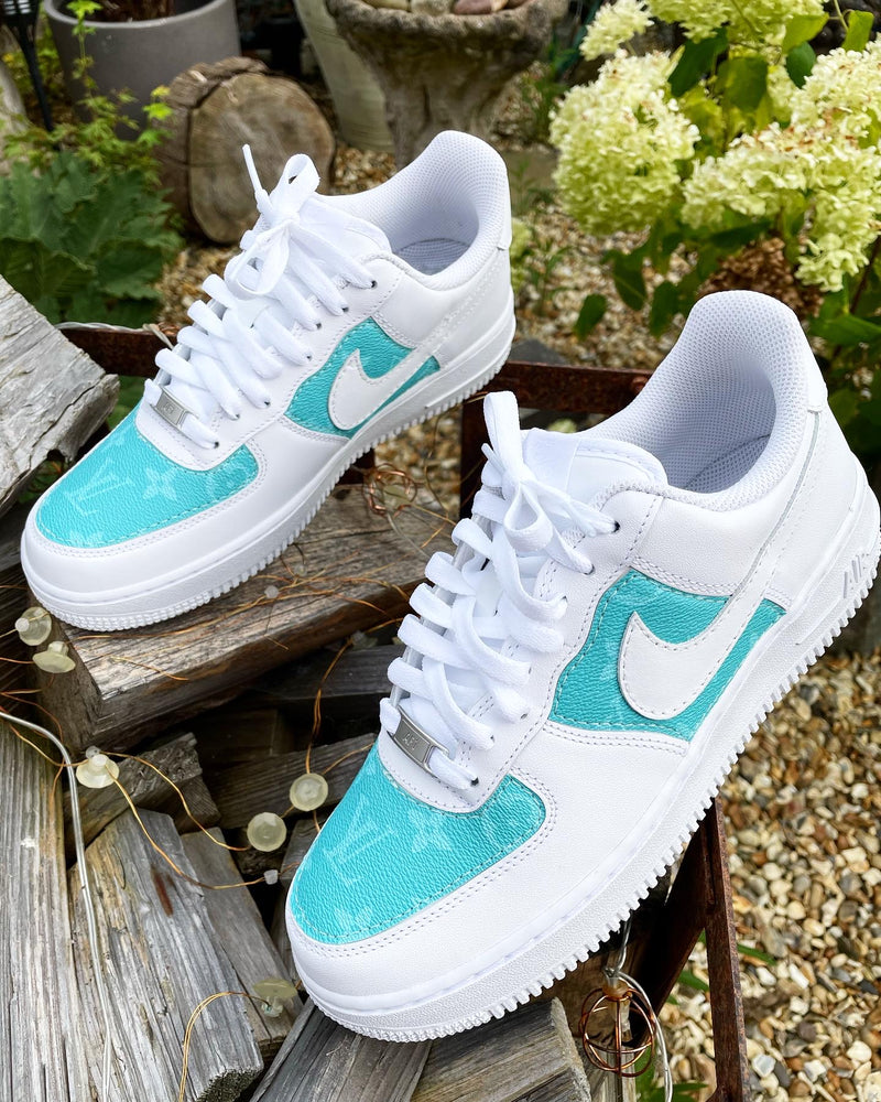 Air Force 1 - White | Turquoise • Mon