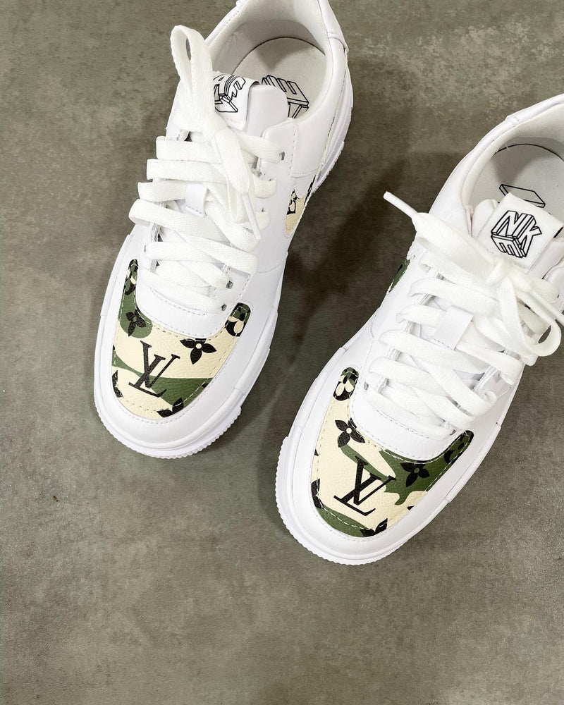 Nike Air Force 1 Pixel • White | Camo Monogram