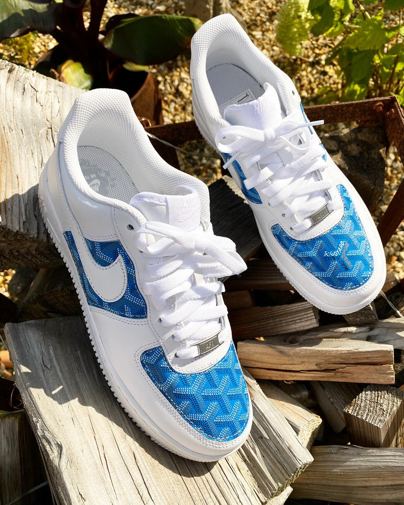 Air Force 1 - White | Blue • Goyard