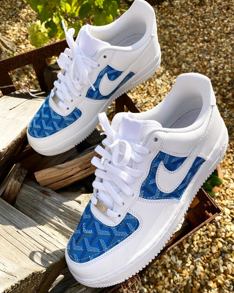 Air Force 1 - White | Blue • Goyard
