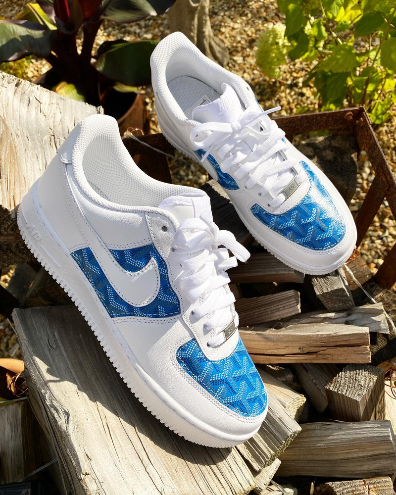 Air Force 1 - White | Blue • Goyard