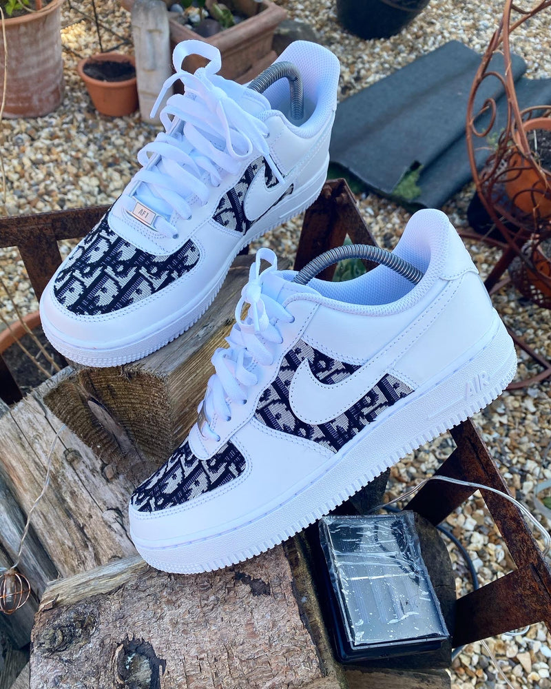 Air Force 1 - White | Blue Oblique