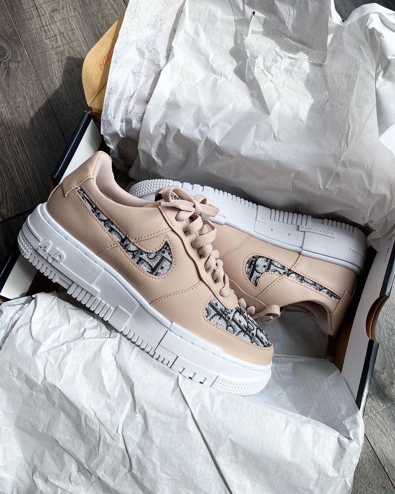 Nike Air Force 1 Pixel • Beige | Black CD