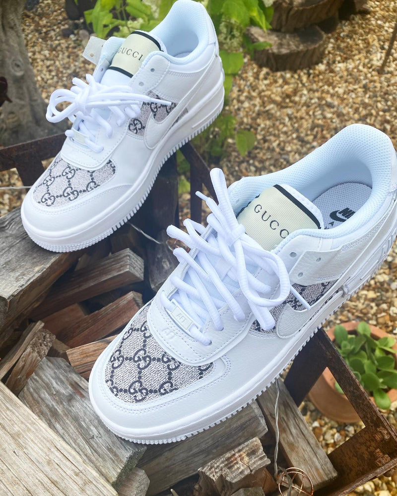 Nike Air Force 1 Shadow • White | Black/Grey GG