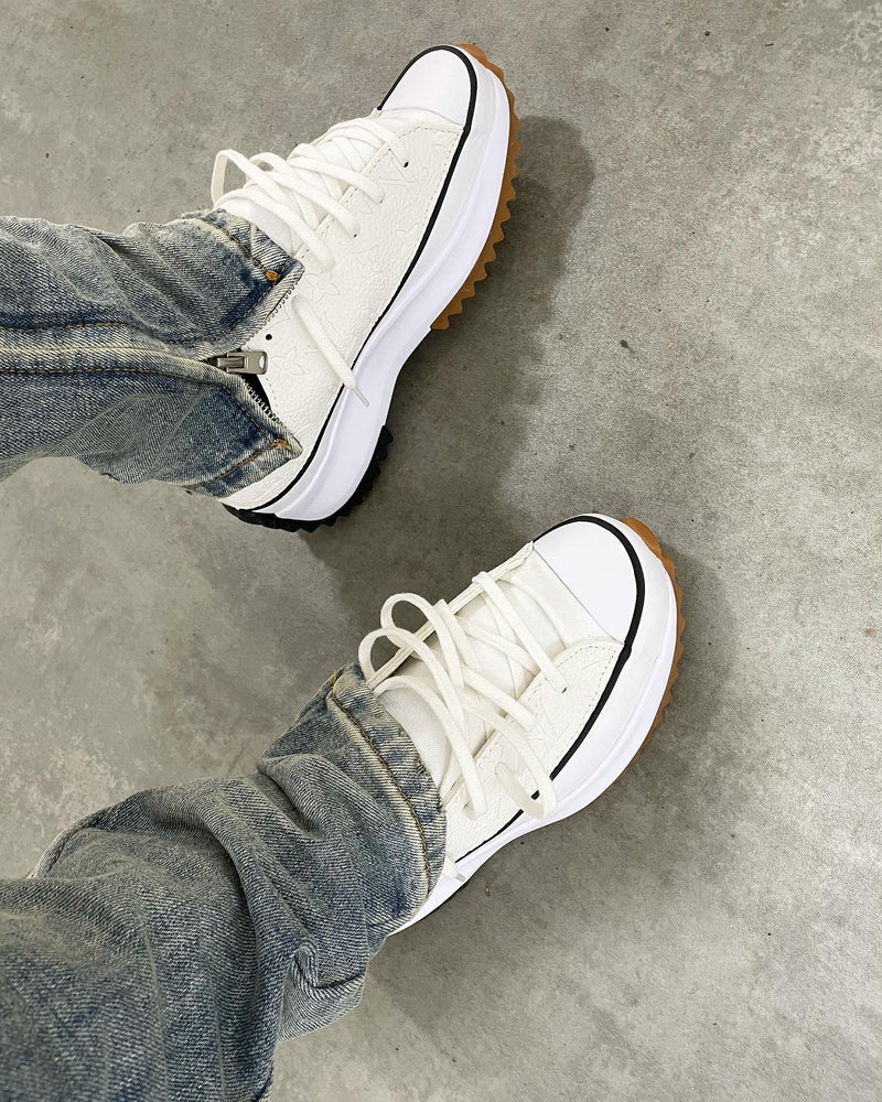 Chuck Taylor All Star Platform Converse Hike Low • White | White Embossed